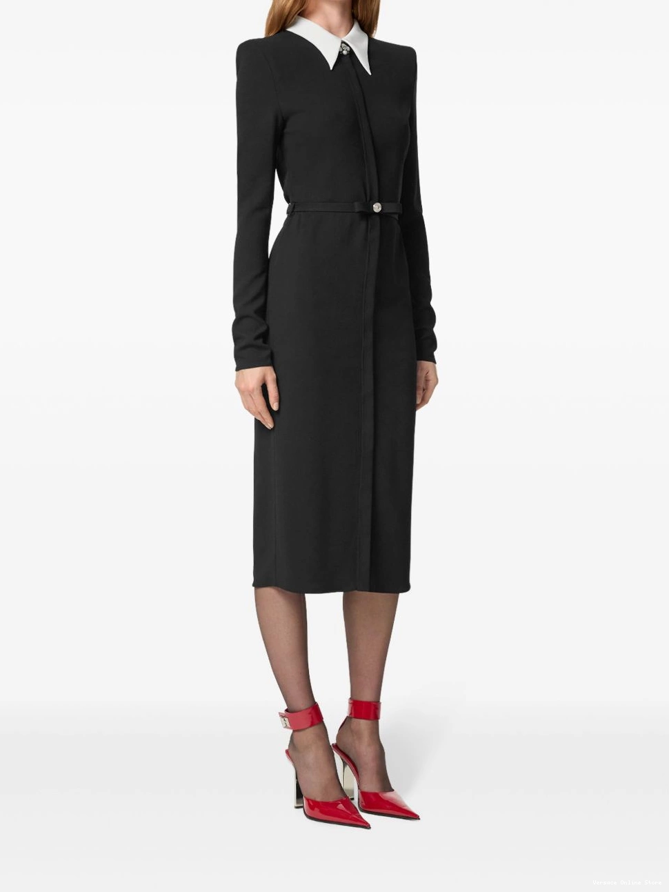 Cheap Women Versace dress midi pearl-detailing 0429